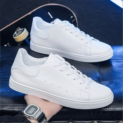 Hebron leather sneakers in white
