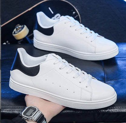 Hebron leather sneakers in white