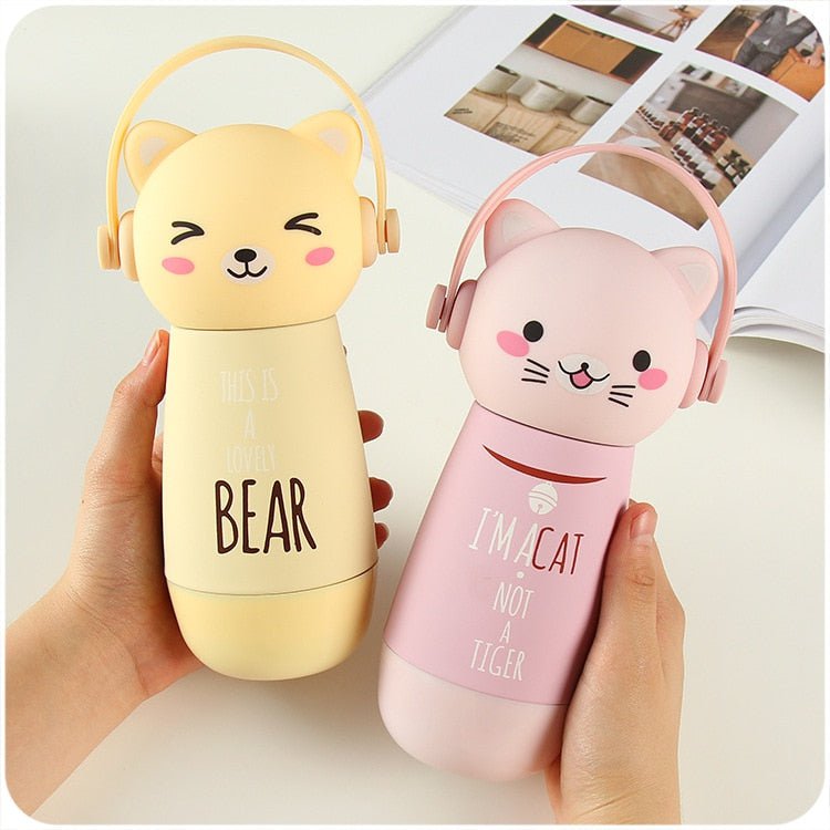 cat thermos, thermos, cat mug 300ml / cat yellow Cat Face Thermos CFT:0064440269218