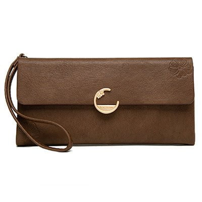 Wallet, long wallet Brown Long wallet with strap CJBHNSNS23595-Brown