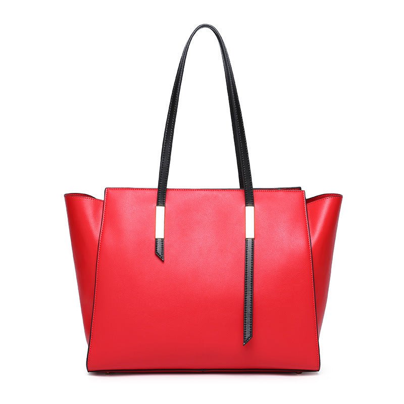 Shoundler and handbags Red Shopper-shoulder leather handbags CJBHNSNS20606-Red