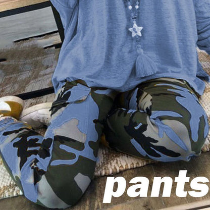Cargo pants, pants, Blue / S Women cargo pant "Camo-A1" Pants CJNSXZJS00790-Blue-S