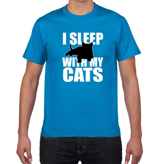 cat t-shirt, t-shirt, men tshirt Blue 84 men's t-shirts