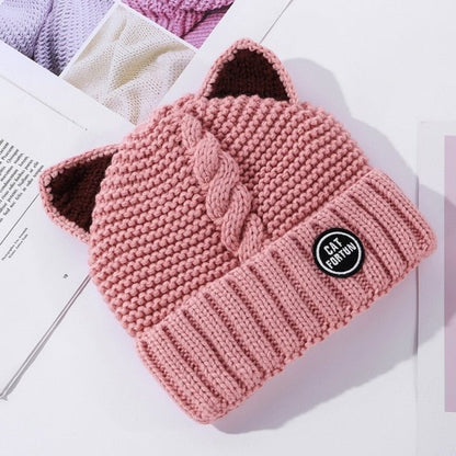 pink / M56-58cm Ladies winter knit beanie TFK:0016593361576.03