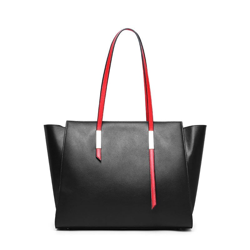 Shoundler and handbags Black Shopper-shoulder leather handbags CJBHNSNS20606-Black