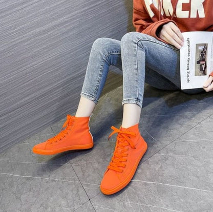 the row high top sneakers Orange / 5 The Row High Top Sneakers RSS:680382745055.13