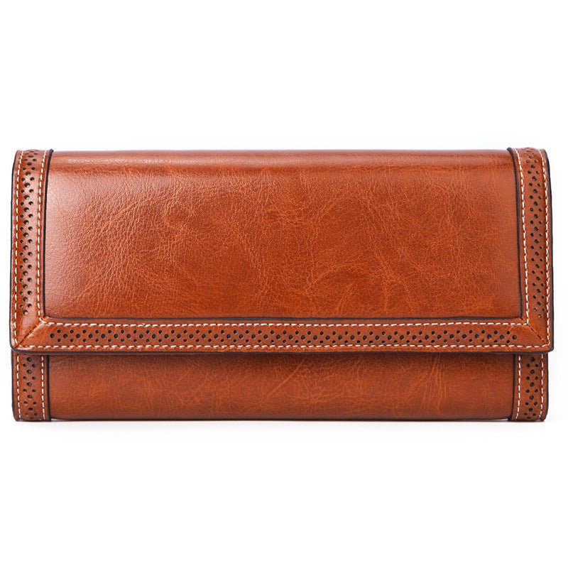 Wallet, long wallet Brown Sarah's Long Leather Wallet CJNS151542403CX