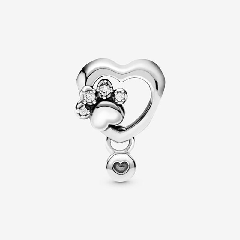 Cat Charms, Cat Jewelry, Cat Pendant, Silver Cat Charm Silver lovelyPaw Charm