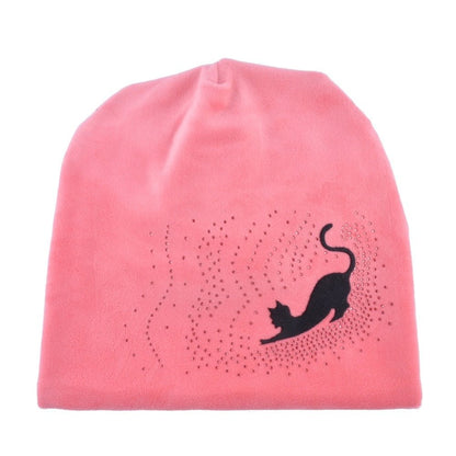 cat hat, cat women hat, women hat, ladies hat, hat Women's Stretching Cat Hat