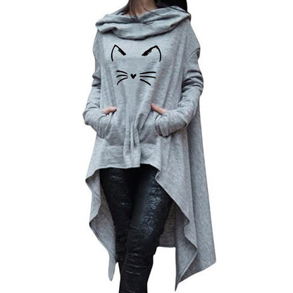 cat hoodies, cat women hoodie, women cat sweatshirt, pullover, sweatshirt, hoodie ladies winter hoodie dress bv