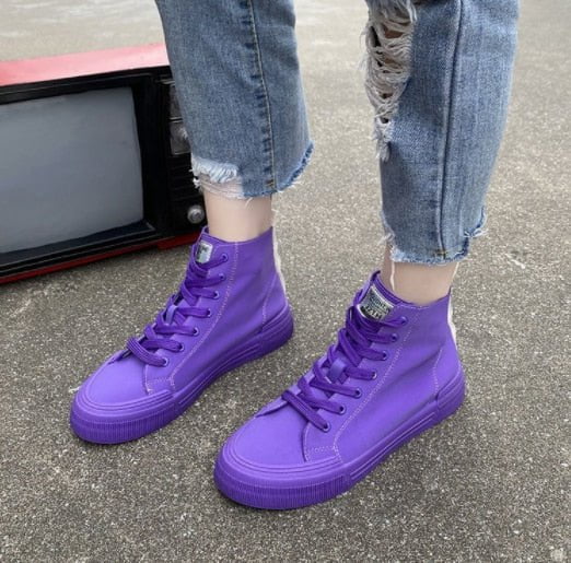 the row high top sneakers Purple / 5 The Row High Top Sneakers RSS:680382745055.07