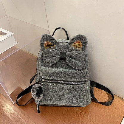 cat bag, cat backpack, cat backbag, ladies cat backpack, women backpack , cat leather bag, ladies bag Backpack Cat Pattern Bag for Girl