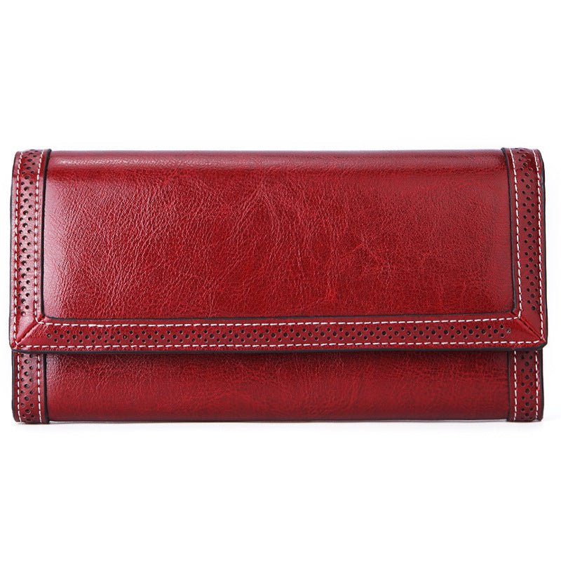 Wallet, long wallet Wine Red Sarah's Long Leather Wallet CJNS151542401AZ