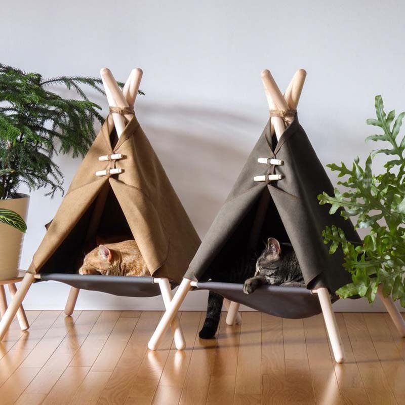 Cat tent, Cat Bed Cave, Cat Covered Bed, House Cat Bed, hammock bed Type B 1 / China Teepee -Cat Bed