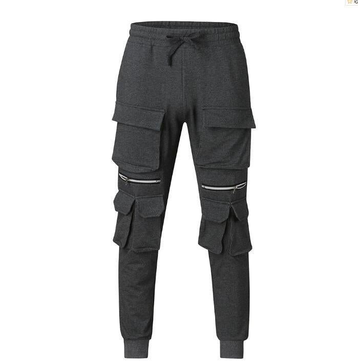sports trousers, slim fashion, ftness Grey / M Cargo pants AIII-Casual trouser CJNSXZHL00177-Grey-M