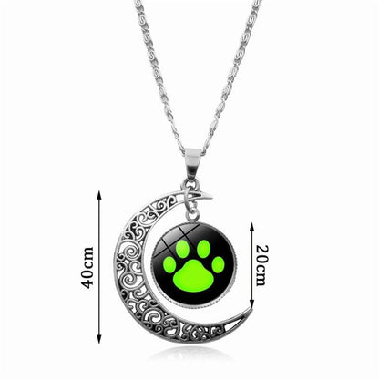Jewelry set, cat necklace, cat bracelet, cat paw earrings, silver cat necklace Silver Set- Paw