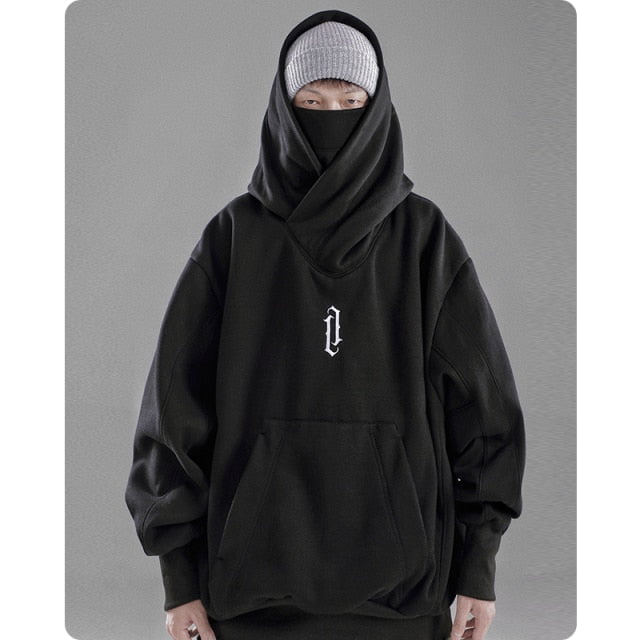 winter sweathoodie Mens black winter hoodie ninja