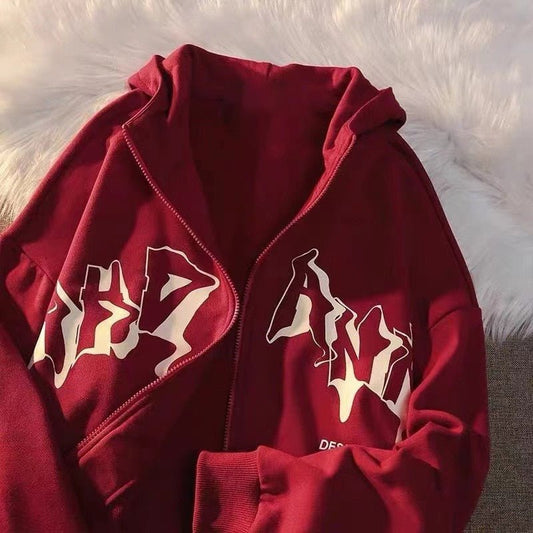 Boston bruins zip up hoodie men's Zip up hoodie letter print
