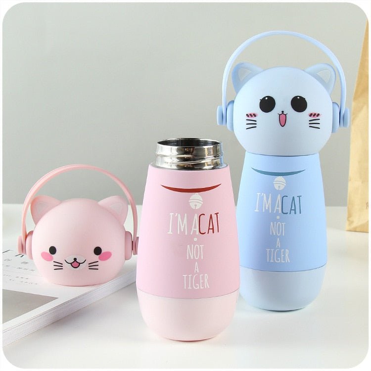 cat thermos, thermos, cat mug 300ml / cat blue Cat Face Thermos CFT:0064440269218