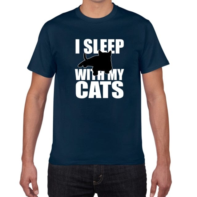 cat t-shirt, t-shirt, men tshirt F908MT navy blue / S Mens navy blue t shirts MSB:0021733647349.44