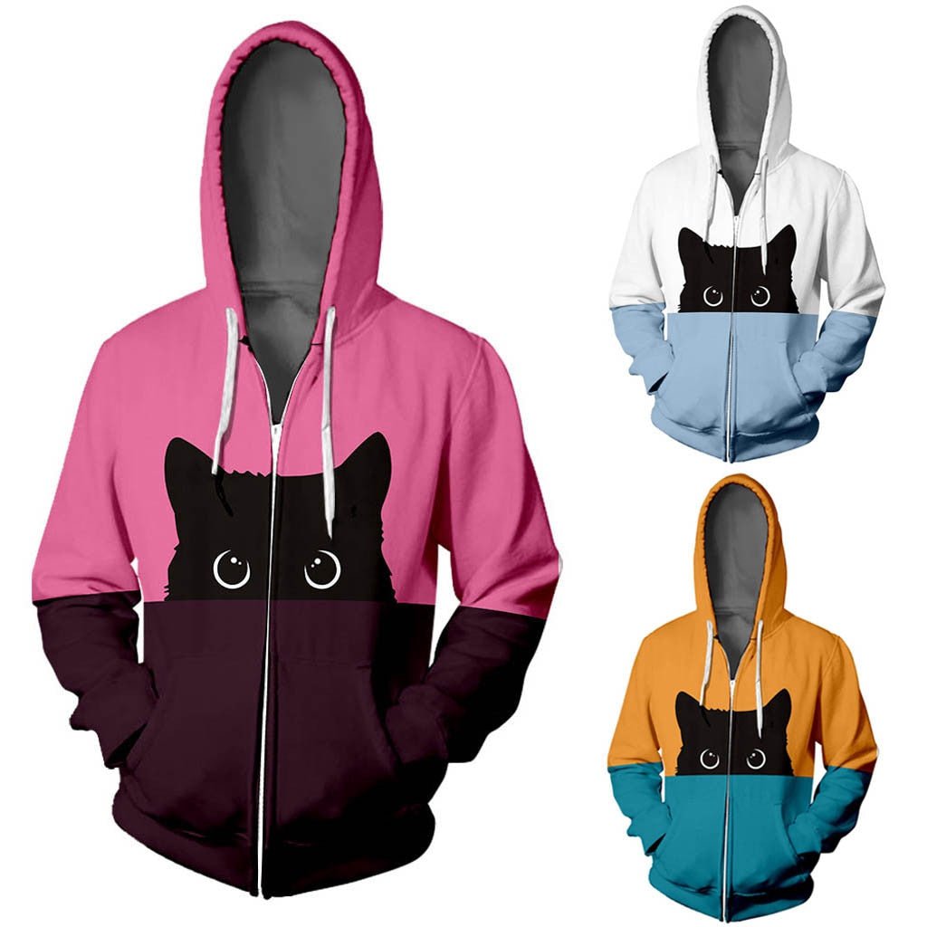 black cat, cat design sweatshirts, cat themed sweatshirts, hoodie Hoodies "Black Cat"