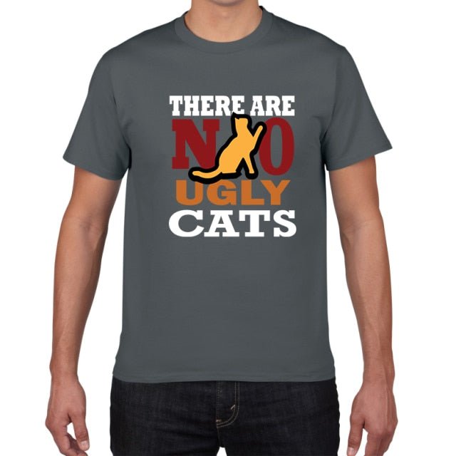 cat t-shirt, t-shirt, men tshirt F897MT deep grey / L Mens dark grey t shirt NDG: 0021733647349.01
