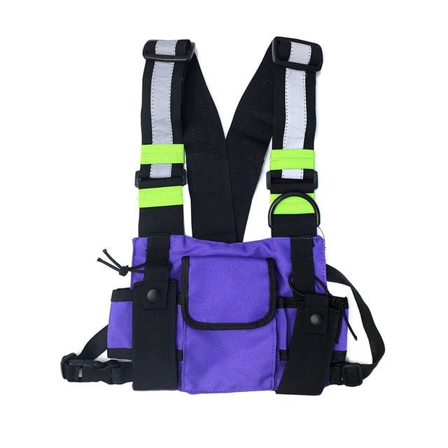Vest bag streetwear waist pack Purple  Rig Bag Vest bag streetwear waist pack VGW:6803031280412.04
