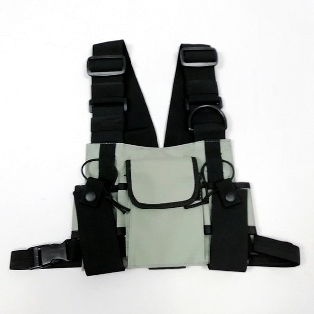 Vest bag streetwear waist pack Gray  Rig Bag Vest bag streetwear waist pack VGW:6803031280412.09