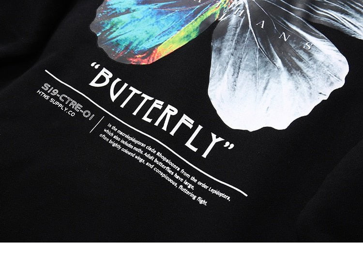 butterfly hoodie hip hop