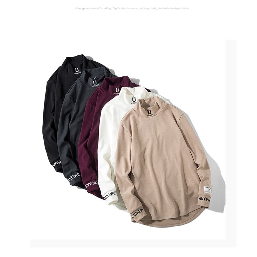 turtleneck long-sleeve sweatshirt-anywhere