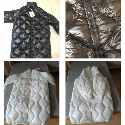 Vila onion long quilted jacket