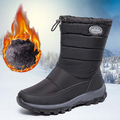 Black / 36 Women's winter boots waterproof ankle 14:193;200000124:200000334