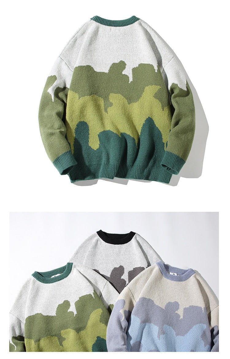 The clouds vintage knitted sweater