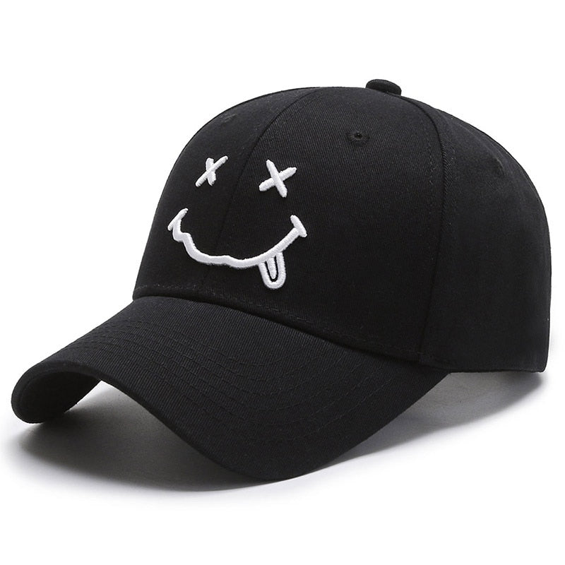 Baseball cap with smiley face XX