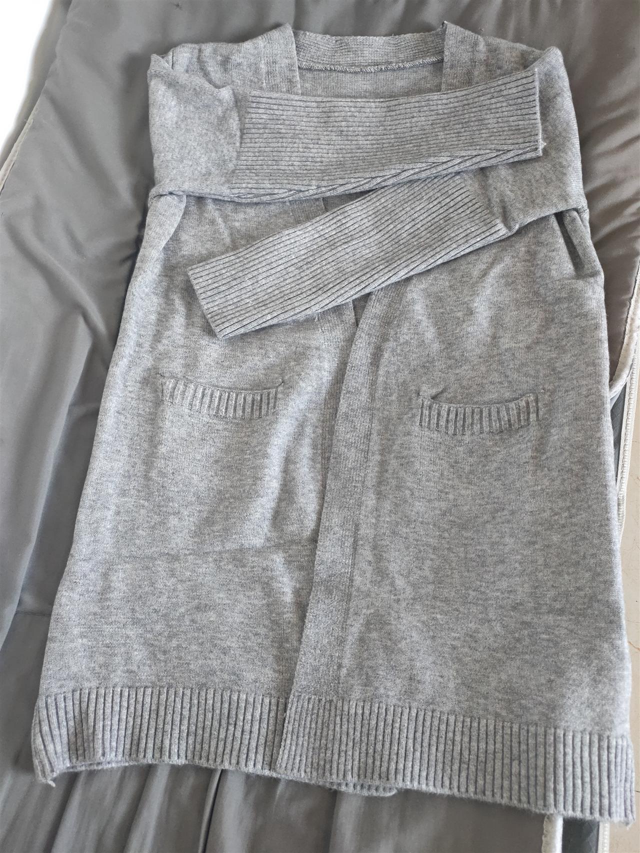 Gray / S Long sweater cardigans jacket coat ladies 14:691;5:100014064