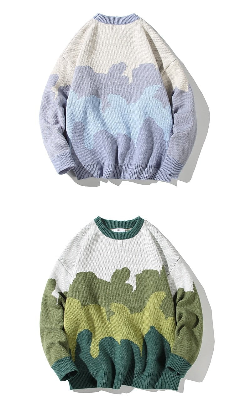 The clouds vintage knitted sweater