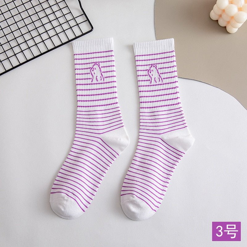 6 women's purple socks 6pairs lot 14:350850#6