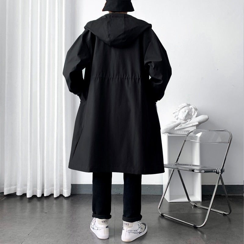 Mens trench coat overcoat with big pocket – Catseven store