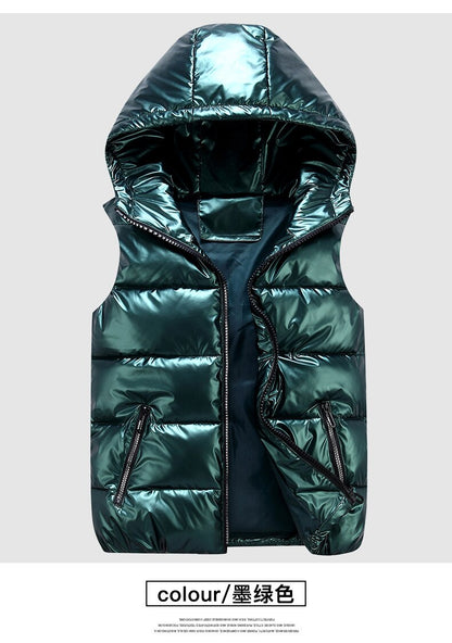'BELLO' hooded puffer vest
