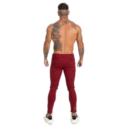 Red super skinny fit jeans Z173