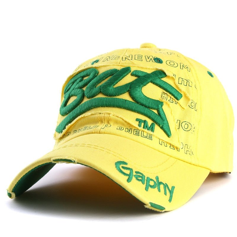 yellow / adjustable Bat gaphy Snapback Baseball Cap 14:350850#yellow;5:361386#adjustable