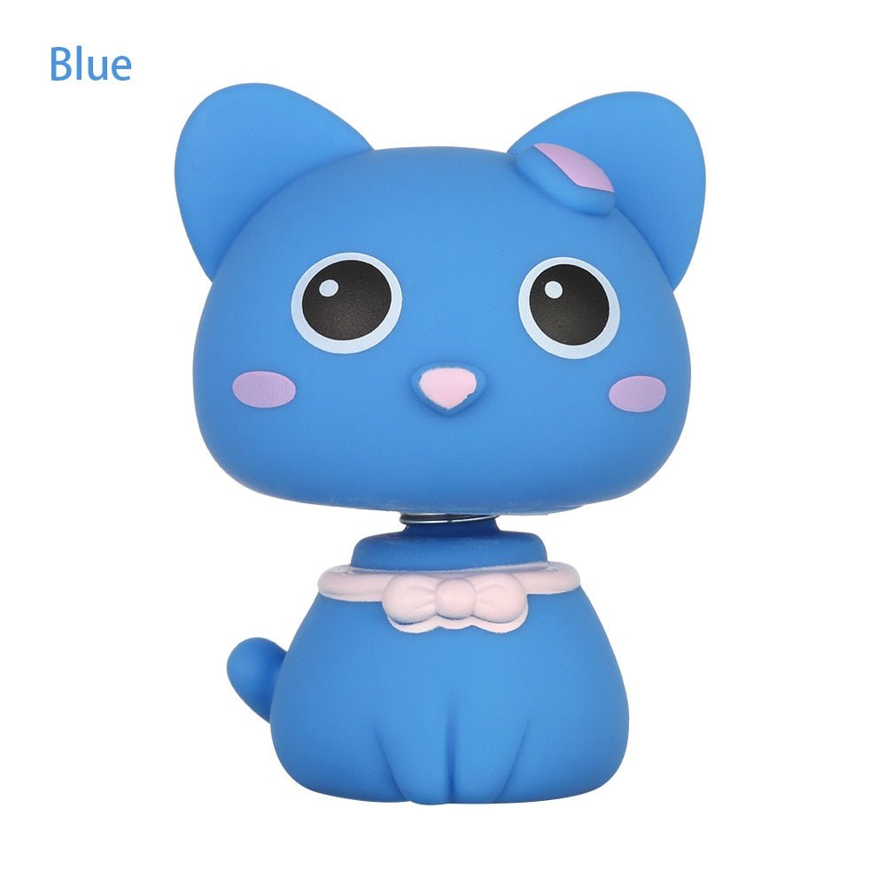 Blue Car dash Shake The Head Cat Doll 200000182:173#Blue