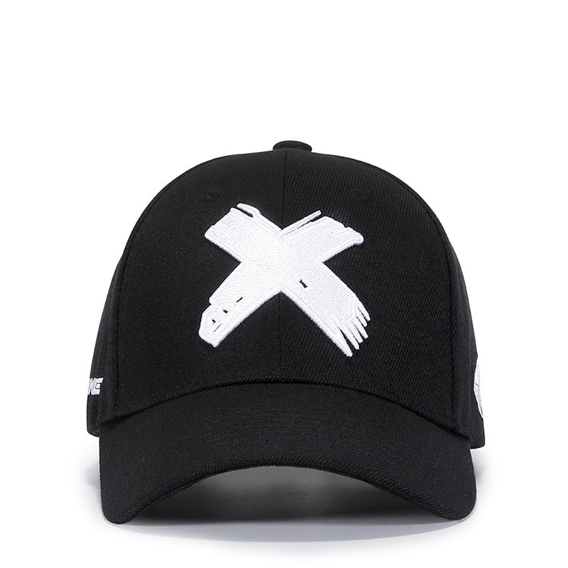 X Baseball Cap in Black