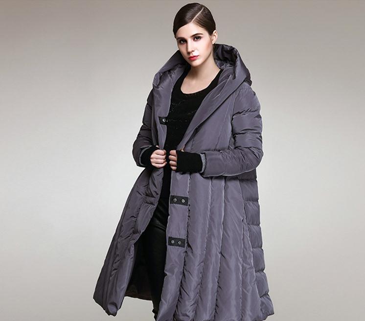 Petite winter 90% Duck Down Coat hooded cloak style