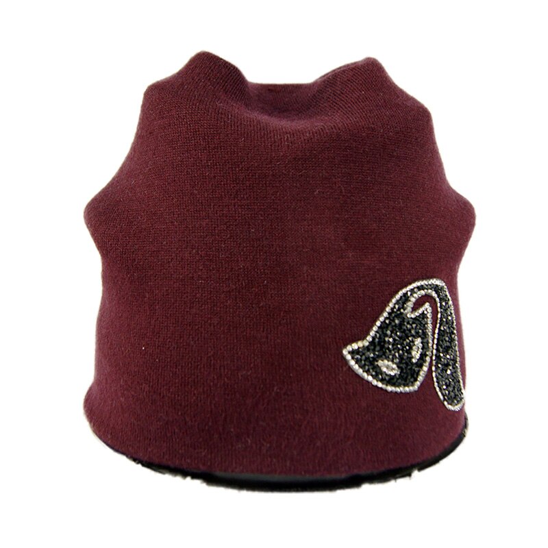NA-RK Fox knit beanie hat