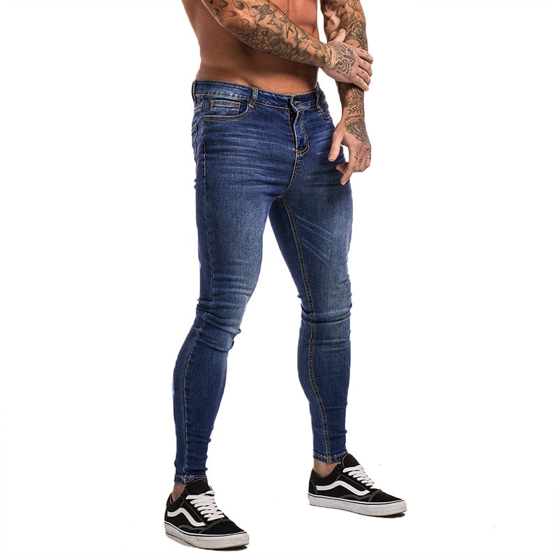 Dark blue skinny stretch jeans – Catseven store