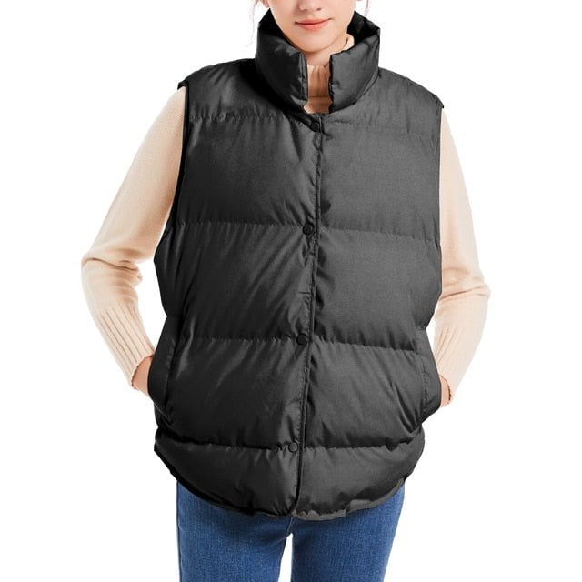 Waistcoats Black / S Vest Jacket Womens Winter RX Loose RXV:6802800088472.04