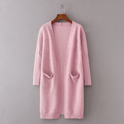 Pink / S Long sweater cardigans jacket coat ladies 14:1052;5:100014064