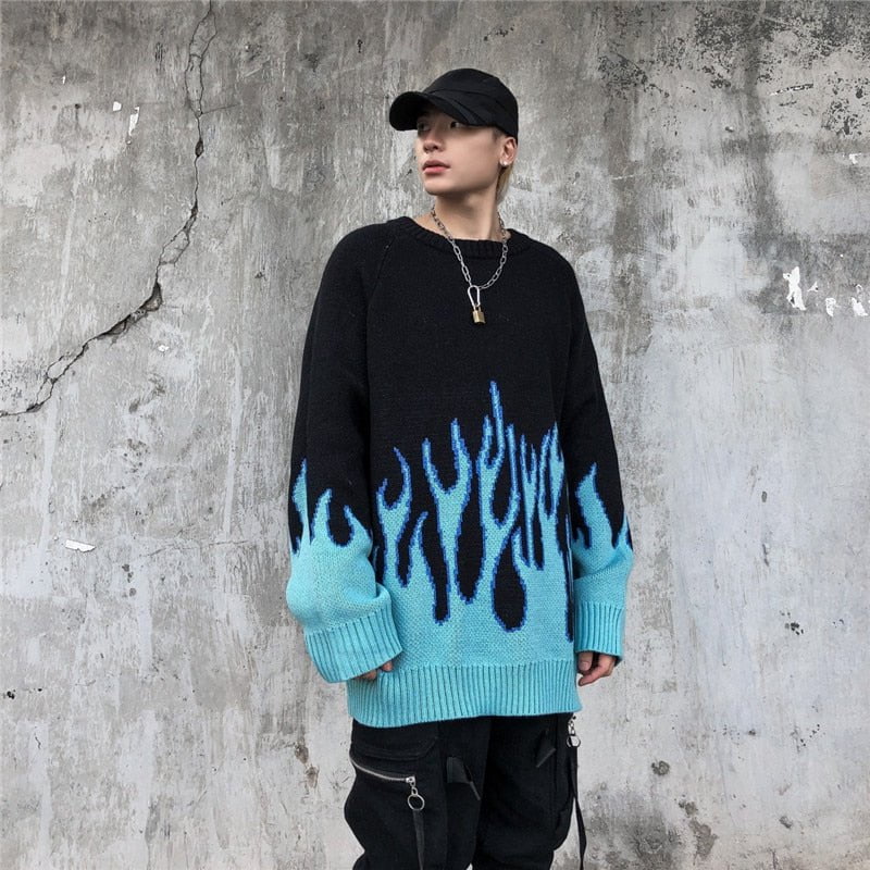 Icon knitted Vintage Flame Sweater