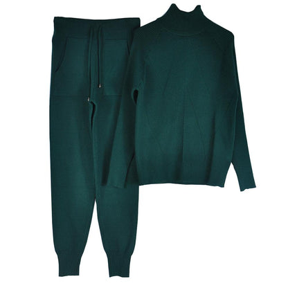 Dark green / S Winter Sweaters Tracksuit Turtleneck 14:203008817#Dark green;5:100014064